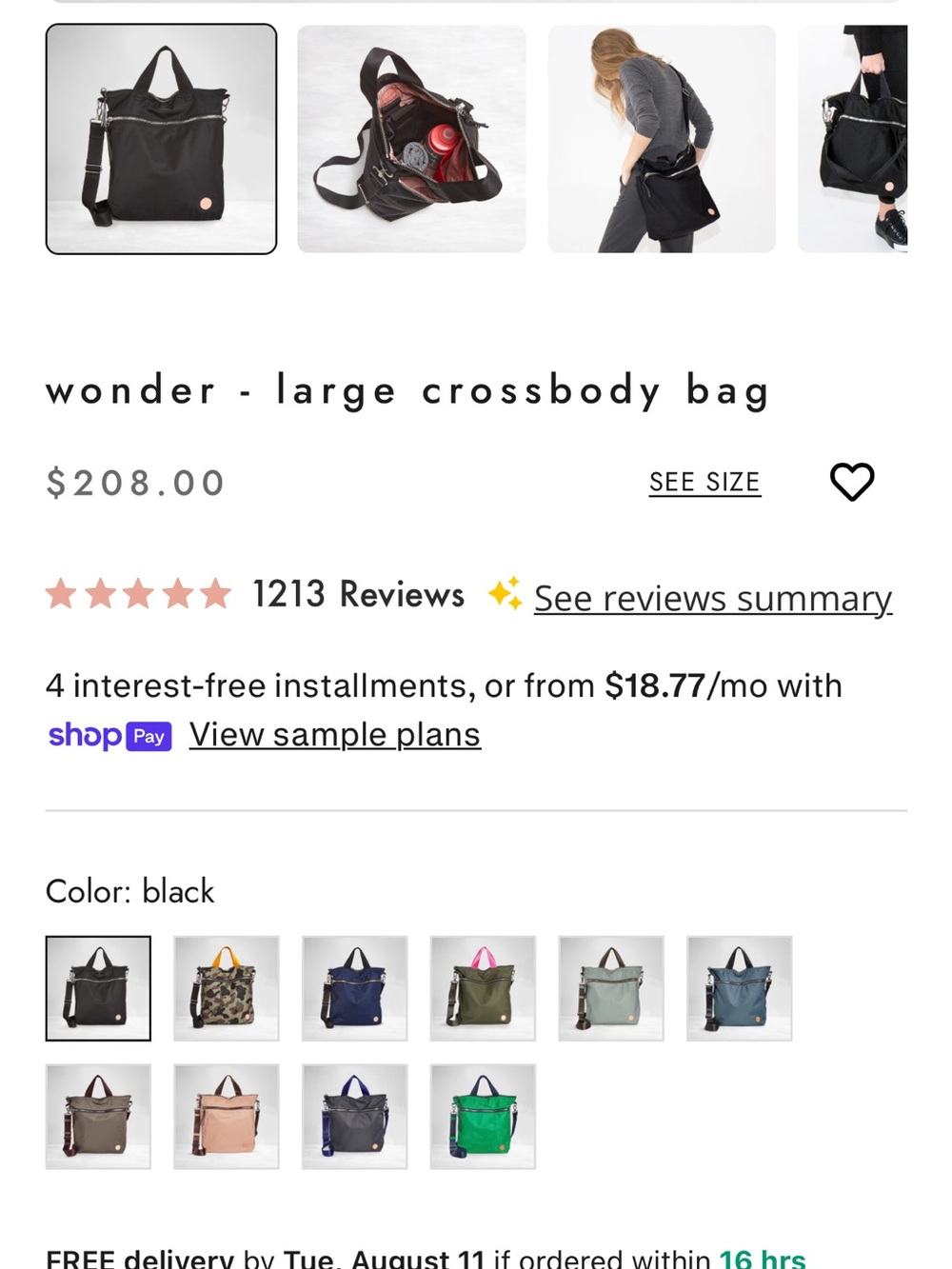 wonder - large crossbody bag limited edition handbags - Picture 5 of 7